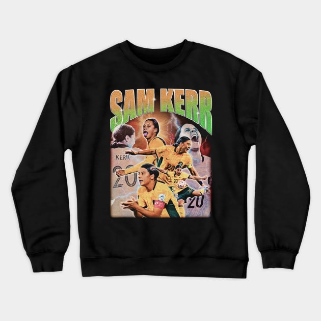 Sam Kerr Australia Pride Crewneck Sweatshirt by Rage Against Tee Machine